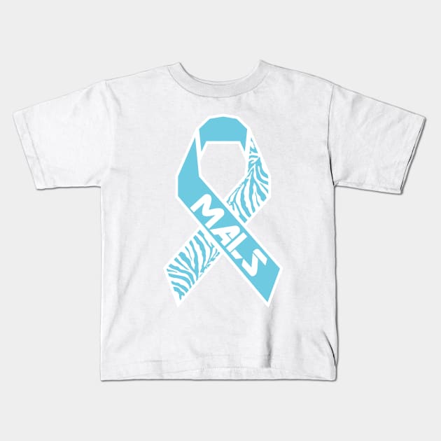 Median Arcuate Ligament Syndrome MALS Ribbon (Large & Tech) Kids T-Shirt by NationalMALSFoundation